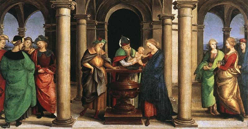 RAFFAELLO Sanzio The Presentation in the Temple (Oddi altar, predella)